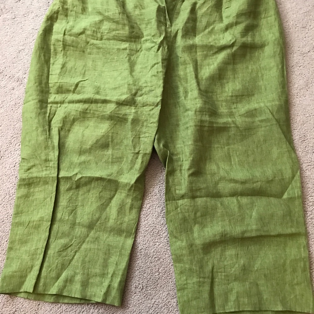 Crop linen pants